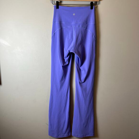 Lululemon Groove Super High Rise Flared Pant Nulu Charged Indigo 33” Size 4 - Picture 4 of 7